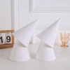 diy hand-painted birthday hat, festive party outfit, conical hat, solid color triangular birthday hat, white Application Scenario